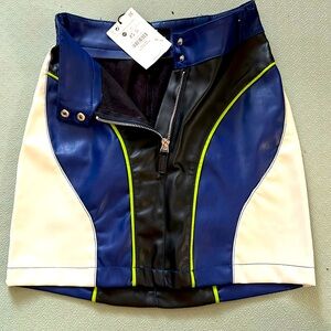 Bertha Faux Leather Mini Skirt